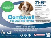 Combiva II Flea Treatment for Dogs and Puppies 21 55lbs 3 Doses