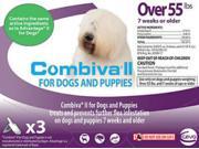 Combiva II Flea Treatment for Dogs Over 55lbs 3 Doses