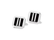 Genuine Onyx Mother of Pearl Cuff Links