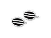 Genuine Onyx Mother of Pearl Cuff Links