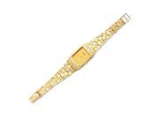 14K Yellow Gold Mens Squared Champagne 27x47mm Dial Solid Nugget Watch