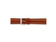 18mm Saddle Oil Tanned Leather Gold tone Buckle Watch Band