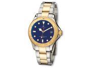 Mens Charles Hubert IP plated Two tone Blue Dial Watch