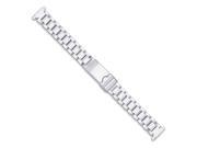 12 17mm Lady Silver tone Oyster with Deploy Satin Mirror Watch Band