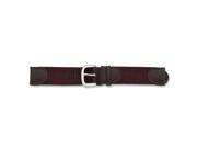19mm Brown Swiss Army Fabric Silver tone Buckle Watch Band