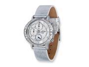 Moog Fashionista Morning fit Silver Dial Silver Leather Chrono Watch