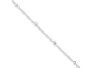 Sterling Silver with 1in ext. Anklet