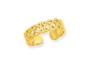 14K Yellow Gold Celtic Toe Ring