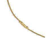Leslie s Sterling Silver Gold plated Polished Anklet with 1in ext