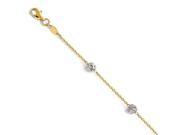 Leslies 14K Two tone Anklet