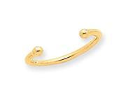 14K Yellow Gold Bead Toe Ring