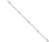 Sterling Silver with 1in ext. Anklet