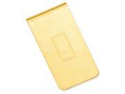 Gold plated Etched Diagonal Line Money Clip