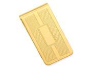Gold plated Honey Comb Square Engravable Money Clip