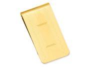 Gold plated Patterned Edge Money Clip