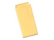 Gold plated Engraved Edge Plain Hinged Money Clip