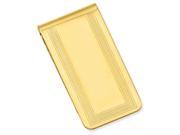 Gold plated Polished with Engravable Area Money Clip