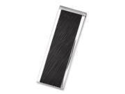 Stainless Steel Textured Black plated Money Clip