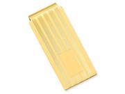 Gold plated Lined Engravable Hinged Money Clip