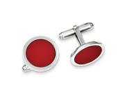 Sterling Silver Rhodium Plated Cuff Links