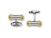 Stainless Steel Yellow IP Plating Cuff Links