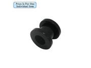 Black Acrylic Ear Plug 0 Gauge