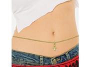 Belly Chain 14k Gold Plated with Cross Charm