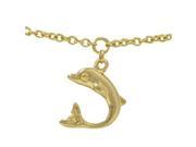 Belly Chain 14k Gold Plated with Dolphin Charm