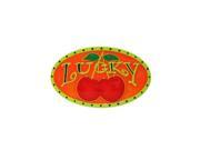 Neon Colors Lucky Cherries Uv Anodized Belt Buckle