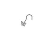 White Butterfly Nose Stud Surgical Steel 18 Gauge