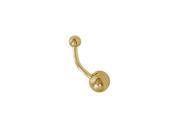 14k Gold Plated Belly Button Ring
