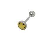 Smiley Face Barbell Tongue Ring Surgical Steel