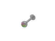Surgical Steel Labret with Multi color Uv Acrylic Design Bead 14G 8mm
