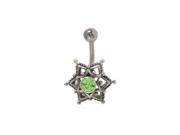 Star Belly Button Ring with Jewel