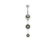 Star Logo Dangle Belly Button Ring