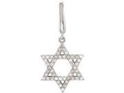 14K White Gold 1 5 ct. Diamond Star of David Charm