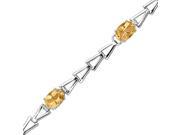 14K White Gold 5 ct. Citrine Bracelet