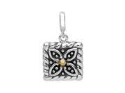 14K Yellow Gold and Sterling Silver Charm