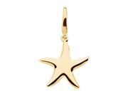 14K Yellow Gold Starfish Charm