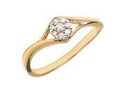 14K Yellow Gold 1 10 ct. Diamond Fashion Ring