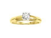 14K Yellow Gold 3 8 ct. Round Brilliant Cut Diamond Solitaire Engagement Ring
