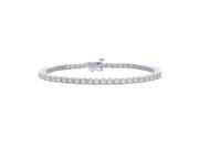 Diamond 4 Prong Bracelet in 14K White Gold 3 cttw