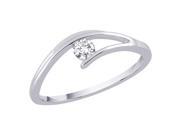 Sterling Silver 1 8 ct. Diamond Fashion Ring