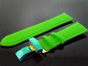 King Master One pin Green leather band 24mm