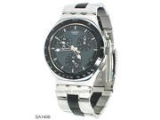 Swatch Windfall Chronograph Stainless Steel Mens Watch YCS410GX