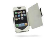Apple iPhone 1G Leather Sleeve Type Case with Leather Cover White