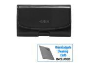 Samsung Continuum Horizontal Omega Pouch Case w Removable Spring Belt Clip Black