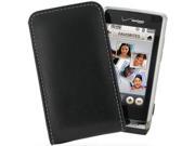 LG Dare Leather Vertical Pouch Type Case Black