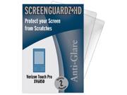 Verizon HTC Touch Pro ScreenGuardz HD Hard Anti Glare Screen Protectors Pack of 2