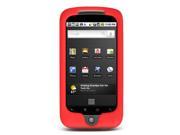 Google Nexus One Premium Silicone Skin Case Red